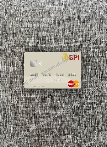 Philippines Bank of the Philippine Islands mastercard photolook front